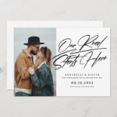 私たちの道はここから始まる | フォトエンゲージメント 案内状 (正面/裏面)