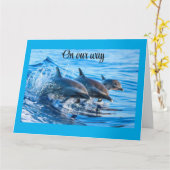 私たちの道を進み、*ハッピーバースデー* カード (黄色い花)