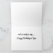 私たちの道を進み、*ハッピーバースデー* カード (内部)