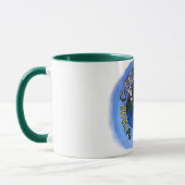 「私たちの選択」リサイクル、再利用、アースマ減らグ マグカップ (左)