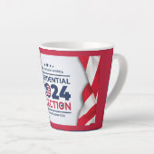 私たちの選挙マグであなたのカスタマイズ支援を飲む カフェラテマグ (右アングル)