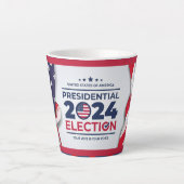 私たちの選挙マグであなたのカスタマイズ支援を飲む カフェラテマグ (正面)