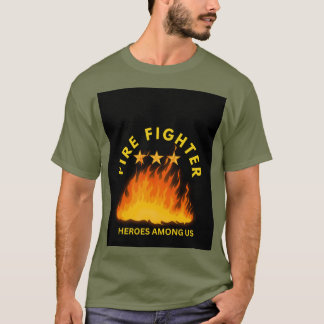 私たちの間の消防士ヒーロー – 消防士感謝 Tシャツ