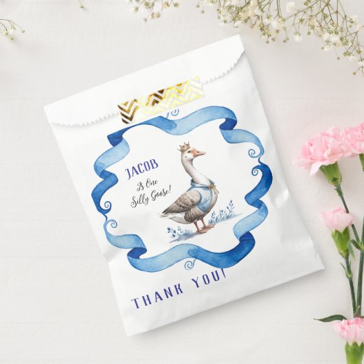 私たちの間抜けガチョウは一つの誕生日ゲストブックを回している フェイバーバッグ (封をした状態)