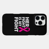私たちの闘いはひとつ 乳がん啓発 サバイバー iPhoneケース (裏面横)