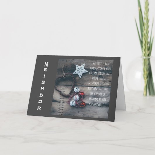 私たちの隣人に「とても幸せな休日」を過ごす シーズンカード (正面)