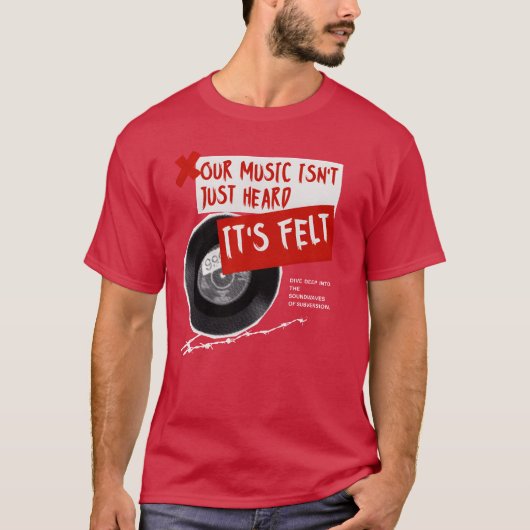 私たちの音楽のレトロ Tシャツ (正面)