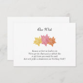 '私たちの願い'結婚式の日のカスタム招待状 招待状 (正面/裏面)