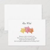 '私たちの願い' オーダーメイド ウェディングデーの招待状 招待状 (正面/裏面)