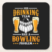 私たちの飲み会はボーリング問題だ スクエアペーパーコースター (正面)