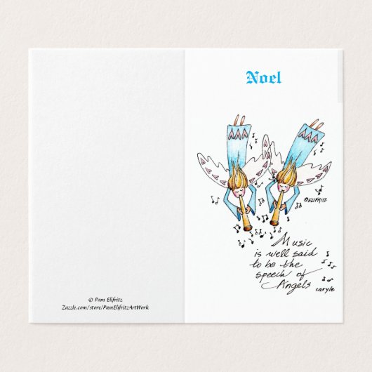 私たちの魂遊のための青い音楽の天使 (外部フラット)