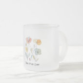 「私たちの魅力的なマグカップとスタイルでsip – どこev フロストグラスマグカップ (正面右)