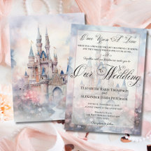 私たちの魔法の結婚式 おとぎ話の城 