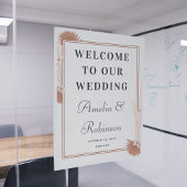 私たちの黒い結婚台本モダンのへようこそカスタム ウィンドウサイン