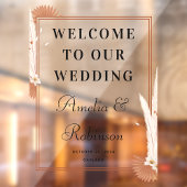 私たちの黒い結婚台本モダンのへようこそカスタム ウィンドウサイン