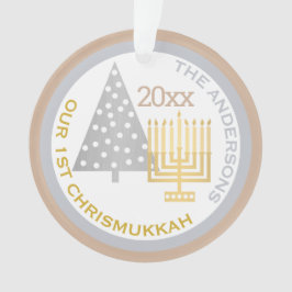 私たちの1stクリスムカChic Keepsake Holiday写真 オーナメント