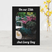 私たちの25周年と毎日-愛してるよC カード (黄色い花)