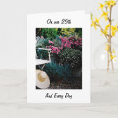 私たちの25周年と毎日-愛してる カード (黄色い花)