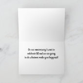 私たちの***周年***あなたを幸せにするものをする カード (内部)