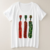 私たちの「洗濯の日」とアフリカの芸術 プラスサイズTシャツ (デザイン正面)