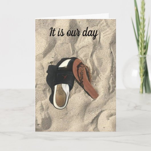 私たちの「遊記念日」に「歩き」たい カード (正面)