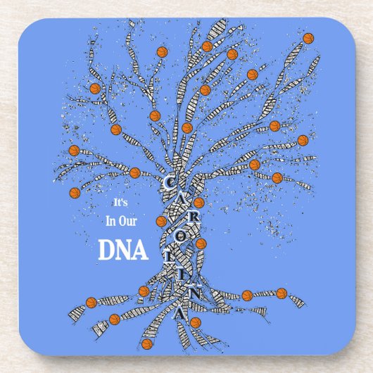 私たちのDNA内のカロライナのバスケットボール コースター (正面)