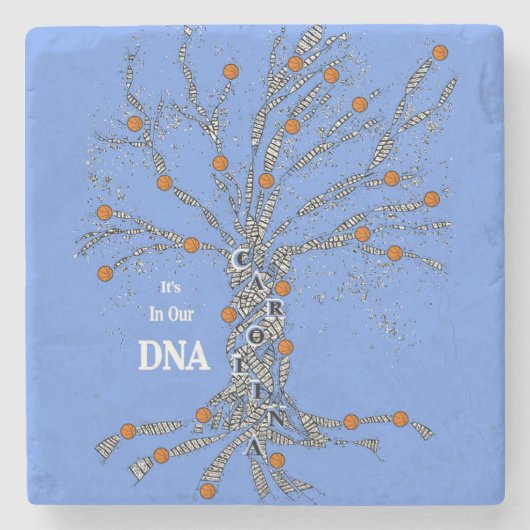 私たちのDNA内のカロライナのバスケットボール ストーンコースター (正面)
