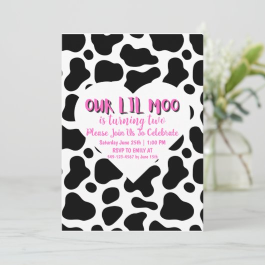 私たちのLil女モーの子は2つの誕生日カードを回している 招待状 (スタンド正面)