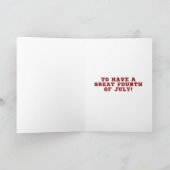 私たちはあなたが欲しい7月4日グリッターカード カード (内部)