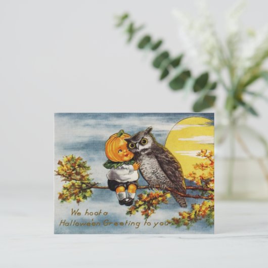 私たちはあなたにハロウィーンの挨拶をする ポストカード (スタンド正面)