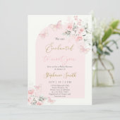 私たちはあなたに出会って魅了されている赤ちゃんシャワー女の子 招待状 (スタンド正面)