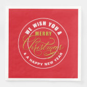 私たちはあなたに楽しいクリスマスを願っています 赤 (正面)