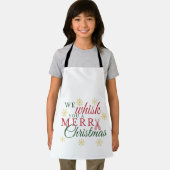 私たちはあなたに楽しいクリスマスキッチンのエプロンを泡立てる エプロン (インサイチュ)