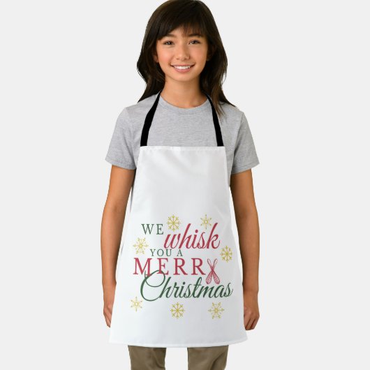 私たちはあなたに楽しいクリスマスキッチンのエプロンを泡立てる エプロン (インサイチュ)