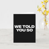 私たちはあなたに言った1 カード (黄色い花)