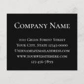 私たちはあなたに贈り物を得る10%オフの黒と白 チラシ (裏面)