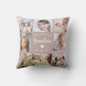 私たちはあなたのおばあちゃんの写真コラージピンク クッション (裏面)