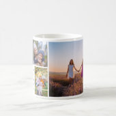 私たちはあなたのおばあちゃんを愛する可愛いカスタムグランドキッズ写真 コーヒーマグカップ (中央)