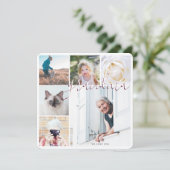 私たちはあなたのおばあちゃんカスタムが大好き写真Burgundyカード (スタンド正面)