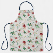 私たちはあなたのおばあちゃんノエル金ゴールドクリスマスホリーウッド大好き エプロン (正面)