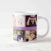 私たちはあなたのおばあちゃんパーソナライズされたの写真コラージュが大好き ジャンボコーヒーマグカップ (右)