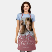 私たちはあなたのおばあちゃん写真が大好き エプロン (着用した状態)