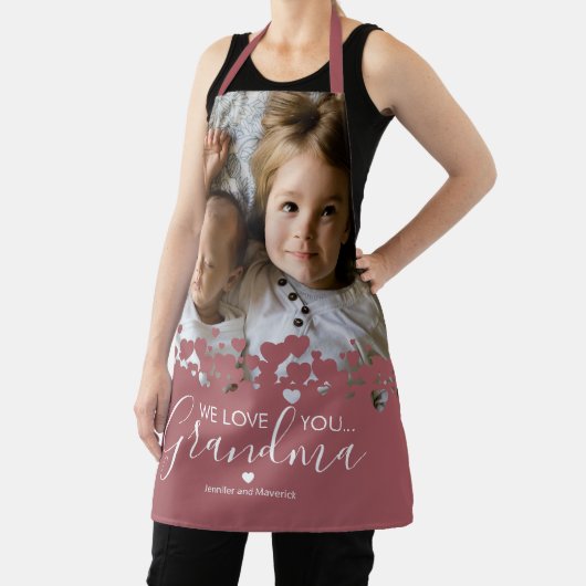 私たちはあなたのおばあちゃん写真が大好き エプロン (インサイチュ)
