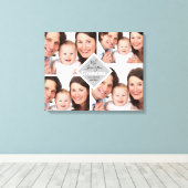 私たちはあなたのおばあちゃん写真モノグラム名キャンバス大好き キャンバスプリント (インサイチュ (ウッドフロア))