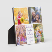 私たちはあなたのおばあちゃん可愛いカスタム子供コラージュ写真が大好き フォトプラーク (正面)