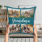私たちはあなたのおばあちゃん大好き4フォトコラージュ クッション