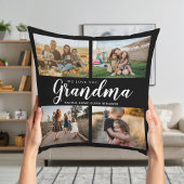私たちはあなたのおばあちゃん大好き4フォトコラージュ クッション