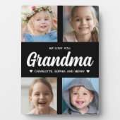 私たちはあなたのおばあちゃん家族の形見フォトコラージュ大好き フォトプラーク (正面)