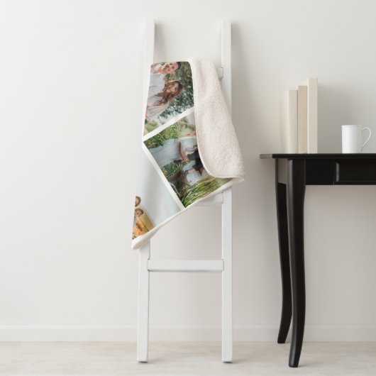 私たちはあなたのおばあちゃん5写真コラージュが大好きパーソナライズされた シェルパブランケット (インサイチュ)