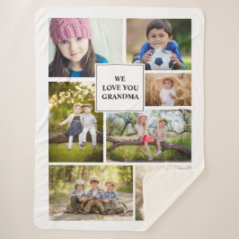 私たちはあなたのおばあちゃん7フォトコラージュ孫 シェルパブランケット